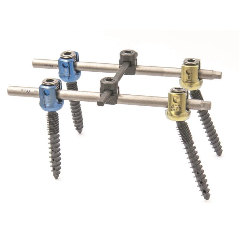 Система для транспедикулярної фіксації хребта UPASS 5.5 (8 гвинтів з подвійною різьбою) WegoOrtho